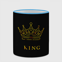 Кружка 3D KING, цвет: 3D-небесно-голубой кант — фото 2