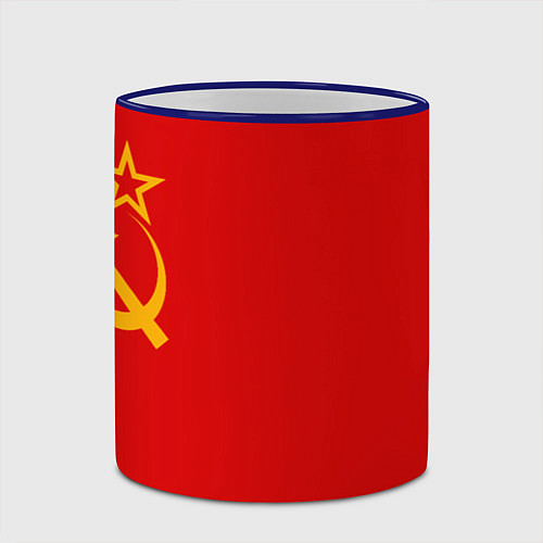 Кружка цветная СССР / 3D-Синий кант – фото 2