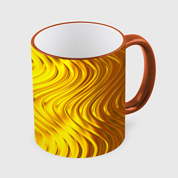 Кружка 3D GOLD LINES, цвет: 3D-оранжевый кант