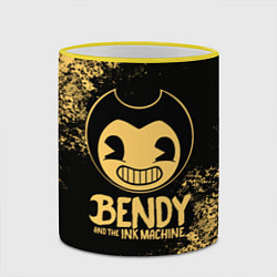 Кружка 3D Bendy And The Ink Machine, цвет: 3D-желтый кант — фото 2