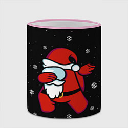 Кружка 3D Santa Claus Among Us, цвет: 3D-розовый кант — фото 2