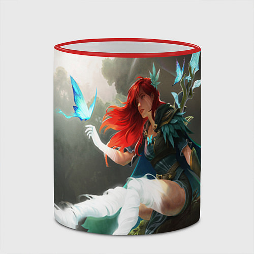 Кружка цветная Windranger Dota / 3D-Красный кант – фото 2