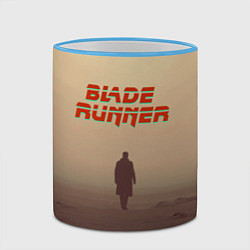 Кружка 3D Бегущий по лезвию, цвет: 3D-небесно-голубой кант — фото 2