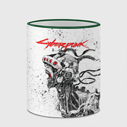 Кружка 3D CYBERPUNK 2077, цвет: 3D-зеленый кант — фото 2