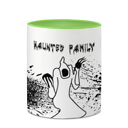 Кружка 3D KIZARU: HAUNTED FAMILY, цвет: 3D-белый + светло-зеленый — фото 2