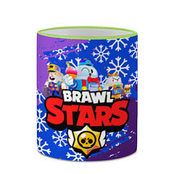 Кружка 3D BRAWL STARS LOU, цвет: 3D-светло-зеленый кант — фото 2