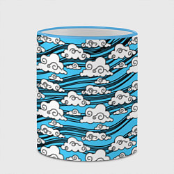 Кружка 3D КИМОНО ТАНДЖИРО, цвет: 3D-небесно-голубой кант — фото 2