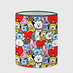 Кружка 3D BT21 BTS, цвет: 3D-зеленый кант — фото 2