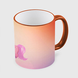 Кружка 3D Unicorn, цвет: 3D-оранжевый кант