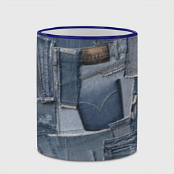 Кружка 3D Jeans life, цвет: 3D-синий кант — фото 2