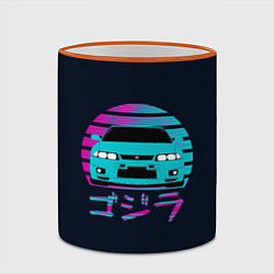 Кружка 3D Skyline R33, цвет: 3D-оранжевый кант — фото 2