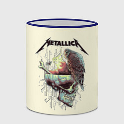 Кружка 3D Metallica, цвет: 3D-синий кант — фото 2