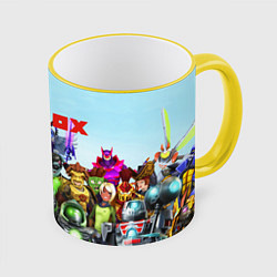 Кружка 3D ROBLOX, цвет: 3D-желтый кант