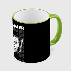 Кружка 3D OK DOOMER, цвет: 3D-светло-зеленый кант