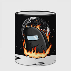 Кружка 3D Among Us fire, цвет: 3D-черный кант — фото 2