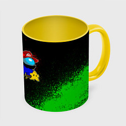 Кружка 3D Among Us, цвет: 3D-белый + желтый