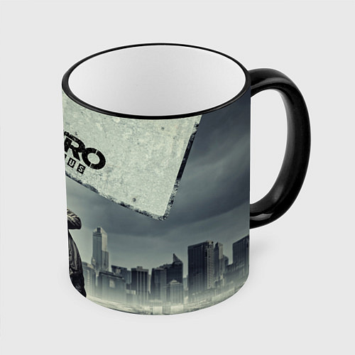 Кружка цветная Metro Exodus / 3D-Черный кант – фото 1