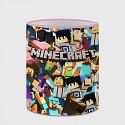 Кружка 3D MINECRAFT, цвет: 3D-розовый кант — фото 2