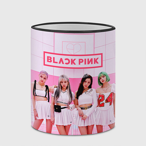 Кружка цветная BLACKPINK / 3D-Черный кант – фото 2