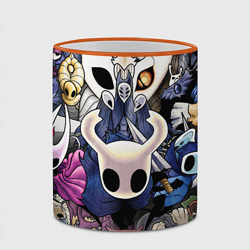 Кружка цветная HOLLOW KNIGHT / 3D-Оранжевый кант – фото 2