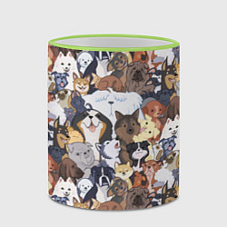 Кружка 3D Dogs, цвет: 3D-светло-зеленый кант — фото 2
