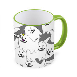 Кружка 3D Undertale, цвет: 3D-светло-зеленый кант