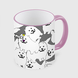 Кружка 3D Undertale, цвет: 3D-розовый кант