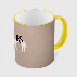 Кружка 3D The Beatles, цвет: 3D-желтый кант