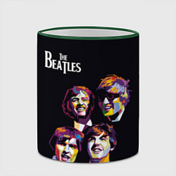 Кружка 3D The Beatles, цвет: 3D-зеленый кант — фото 2