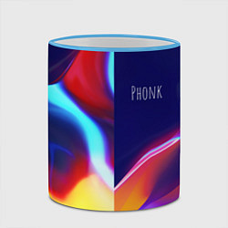 Кружка 3D Phonk Neon, цвет: 3D-небесно-голубой кант — фото 2