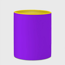 Кружка 3D Фиолетовый, цвет: 3D-белый + желтый — фото 2