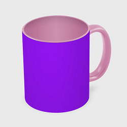 Кружка 3D Фиолетовый, цвет: 3D-белый + розовый