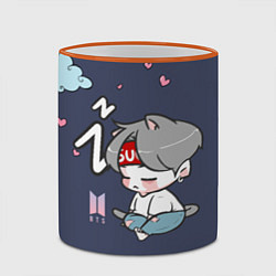 Кружка 3D BTS Sleep, цвет: 3D-оранжевый кант — фото 2