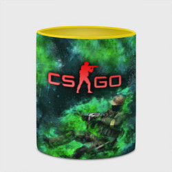 Кружка 3D CS GO Green rage, цвет: 3D-белый + желтый — фото 2