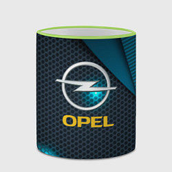 Кружка 3D OPEL ОПЕЛЬ, цвет: 3D-светло-зеленый кант — фото 2