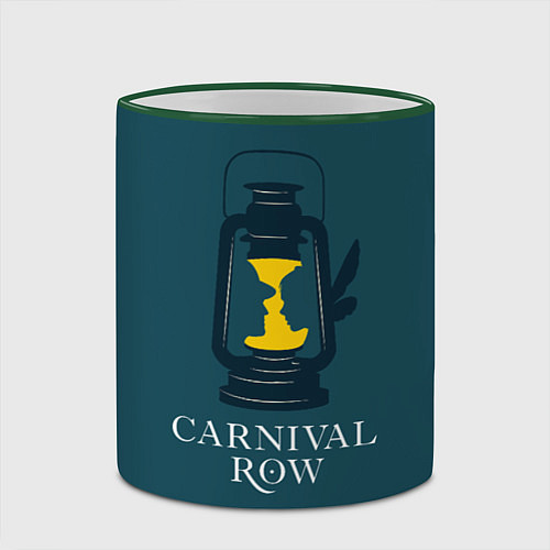 Кружка цветная Карнивал Роу - Carnival Row / 3D-Зеленый кант – фото 2