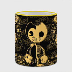 Кружка 3D Bendy And The Ink Machine краска, цвет: 3D-желтый кант — фото 2
