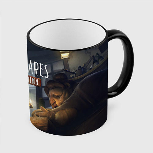 Кружка цветная Little Nightmares 2 / 3D-Черный кант – фото 1