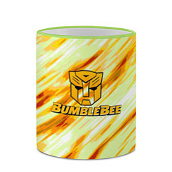 Кружка 3D Bumblebee, цвет: 3D-светло-зеленый кант — фото 2
