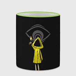 Кружка 3D Little Nightmares 2, цвет: 3D-светло-зеленый кант — фото 2