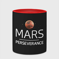 Кружка 3D Марс, цвет: 3D-белый + красный — фото 2