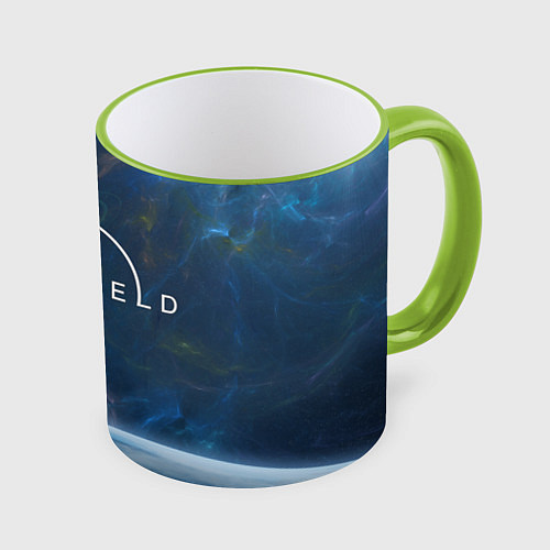 Кружка цветная Starfield / 3D-Светло-зеленый кант – фото 1