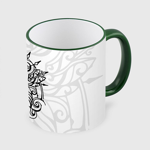Кружка цветная HOLLOW KNIGHT ХОЛЛОУ НАЙТ / 3D-Зеленый кант – фото 1