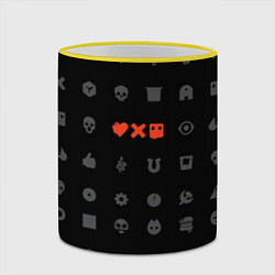 Кружка 3D Любовь, смерть и роботы, цвет: 3D-желтый кант — фото 2