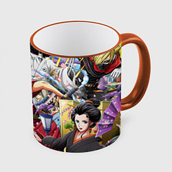 Кружка 3D ONE PIECE ВАН ПИС, цвет: 3D-оранжевый кант