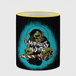 Кружка 3D Motionless In White Metalcore, цвет: 3D-желтый кант — фото 2