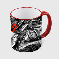 Кружка 3D BERSERK БЕРСЕРК, цвет: 3D-красный кант
