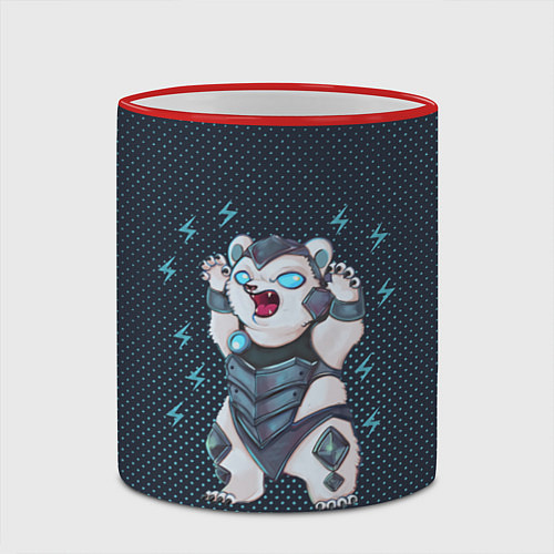 Кружка цветная Волибир LOL / 3D-Красный кант – фото 2