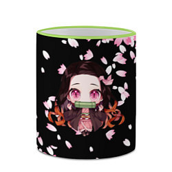Кружка 3D NEZUKO НЕЗУКО, цвет: 3D-светло-зеленый кант — фото 2