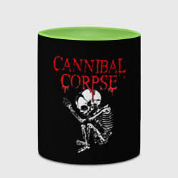 Кружка 3D Cannibal Corpse 1, цвет: 3D-белый + светло-зеленый — фото 2